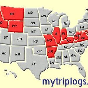 States Visited on Three Wheels