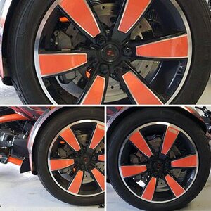 Spyder F3 Can-am Red color Wheel kit