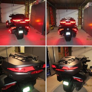 Top Case LED Sequential Lights on back of Spyder