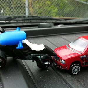 Spyder Rear-ended!