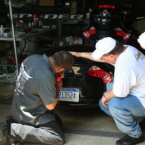 Now it's in Lamont's garage - power tools to the rescue!