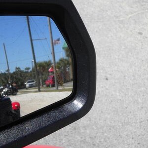 Spyder in my mirror