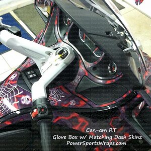 Can am RT Dash Skinz kit - NEW Can am RT Dash Skinz kit 10 piece custom design possible.