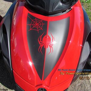 RS Trunk Black widow II- This is the text delete version of the Black Widow insert. This kit done in Matte Black.