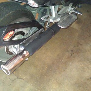 exhaust installed