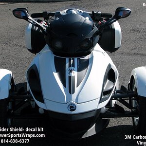 RS Spyder Shield 3M carbon fiber: to order this kit for your RS or RT contact us by phone 814-838-6377