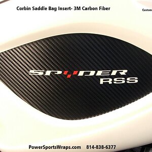 RS Corbin Saddle bag insert-3M Carbon Fiber custom designed.