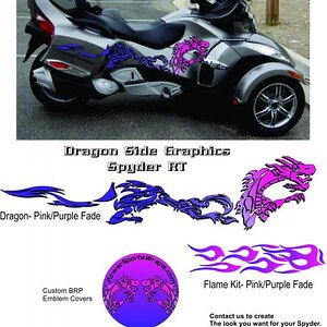 Dragon RT Pink / Purple Fade available color option.