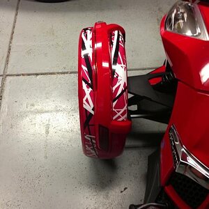Left Fender wrapped