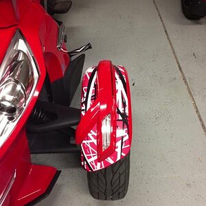 Left Fender wrapped