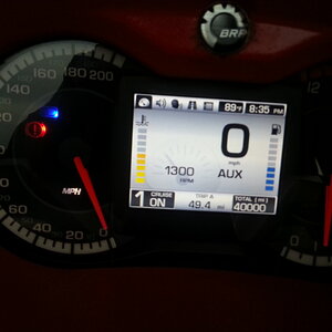 LCD showing 40K
