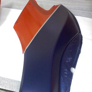 orange and blue