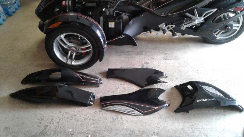 1.  Panels I removed to do the install