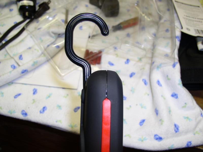 24 LED Fronk light has a hook so it can be used around the trike.