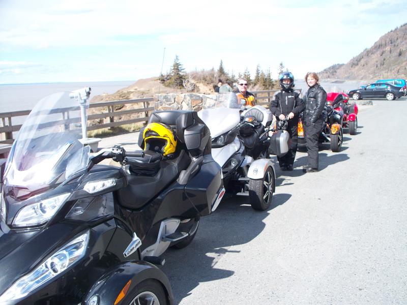 4 little Spyders, all in a row--Turnagain Arm--May 15, 2010