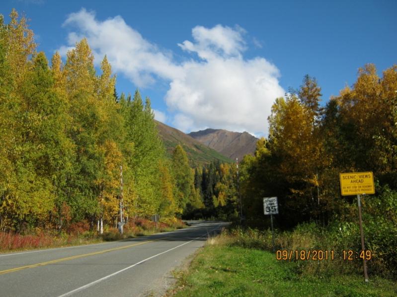 At the beginning of Hatcher Pass road