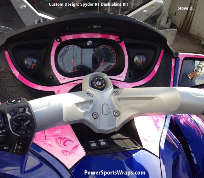 Butterfly Spyder RT Dash Skinz kit- custom designed for our customer. contact us for your kit: 814-838-6377
