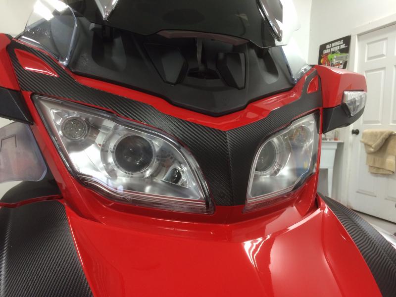 Eyebrows  Carbon Fiber Panel Insert kit by WrapMySpyder.com