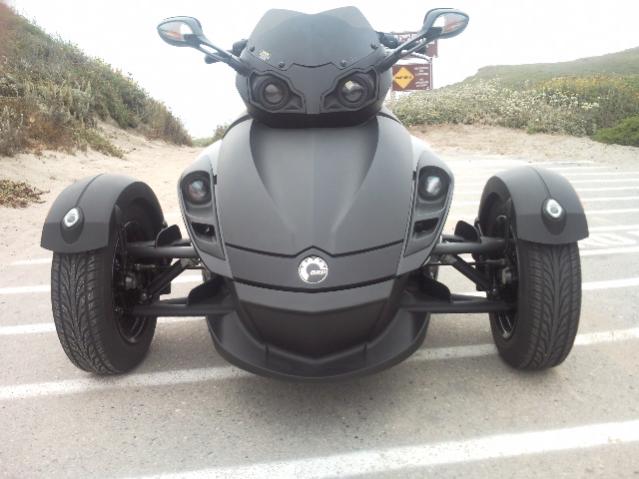 From the front