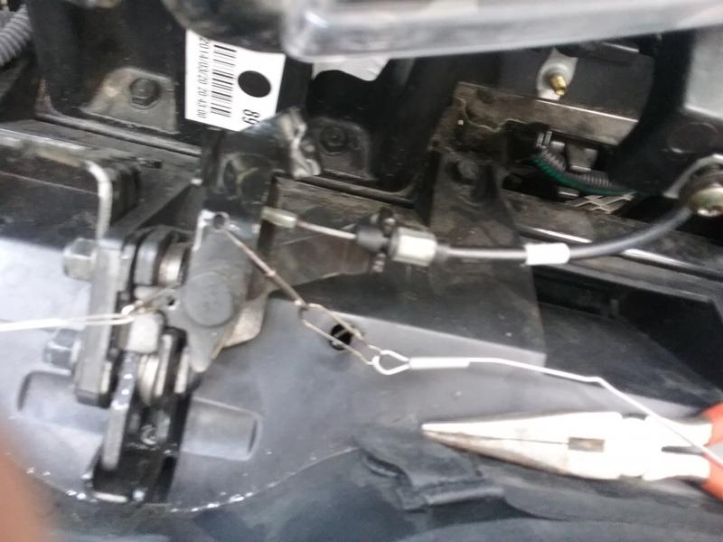 frunk lock closeup