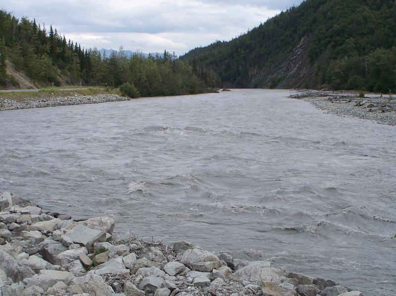 July 2010:  Matanuska River--rough water
