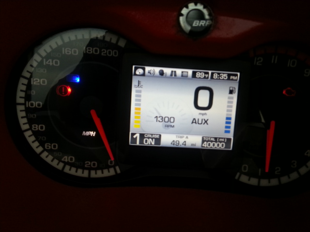 LCD showing 40K