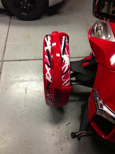 Left Fender wrapped