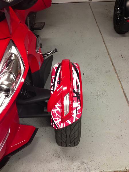 Left Fender wrapped