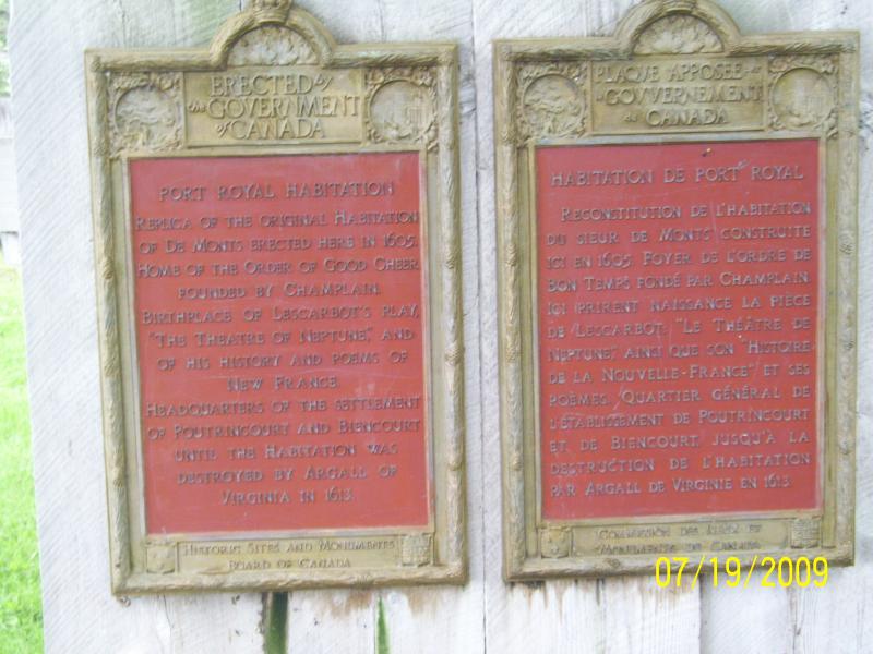 Marker about the Fort site.