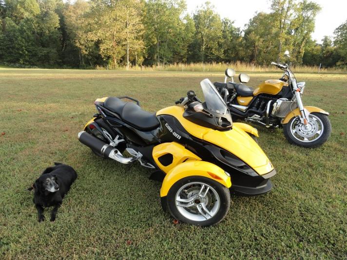 Nikki and our bikes