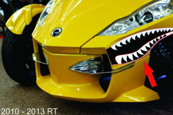 Placement on Spyder RT 2010-2013