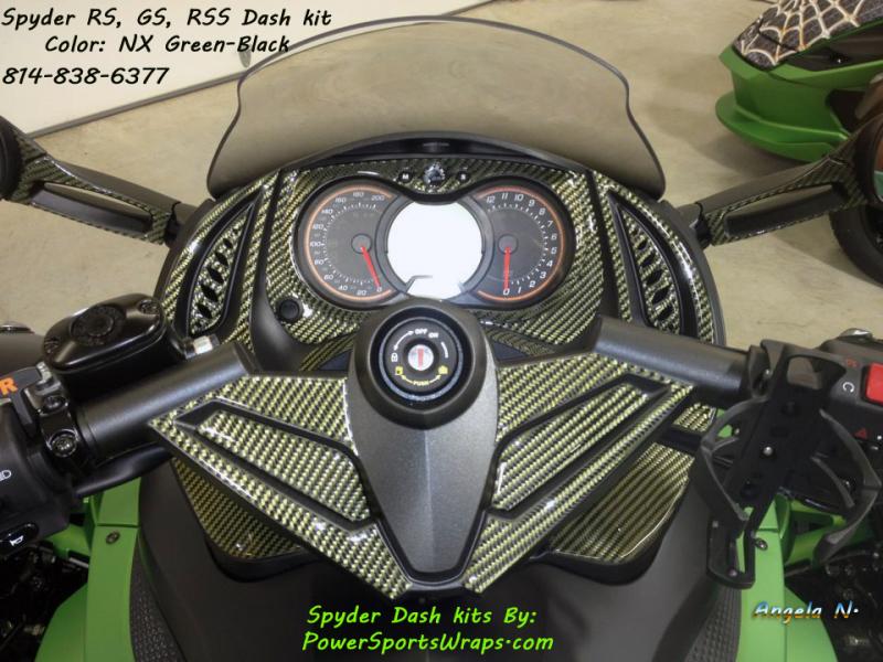 RS Dash kit NX Green Black
Order your kit: PowerSportsWraps.com
814-838-6377