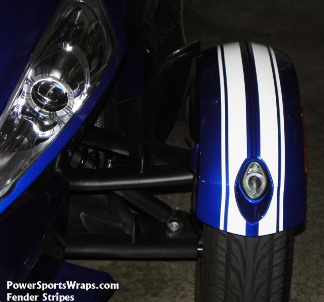 RT GT Racing stripes White - Optional fender stripe kit.