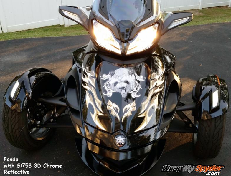 si758 chrome reflective with our Rockin Panda graphics