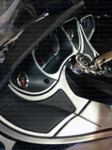 Silver carbon fiber RT dash