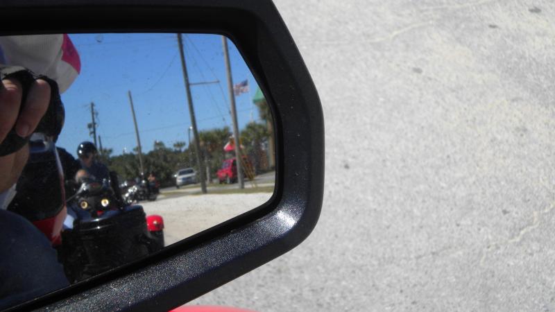 Spyder in my mirror