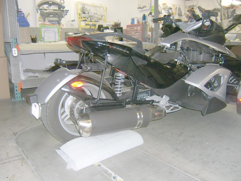 Spyder in the shop at Corbin