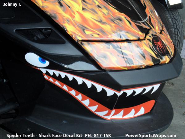 Spyder Teeth graphics kit.  
ORDER 814-838-6377