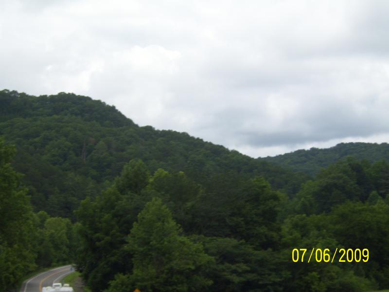 Winding in the mountains near Gatlinburg, TN.